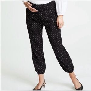 Hatch Maternity Weekend Pants in Black Batik Print Size 2